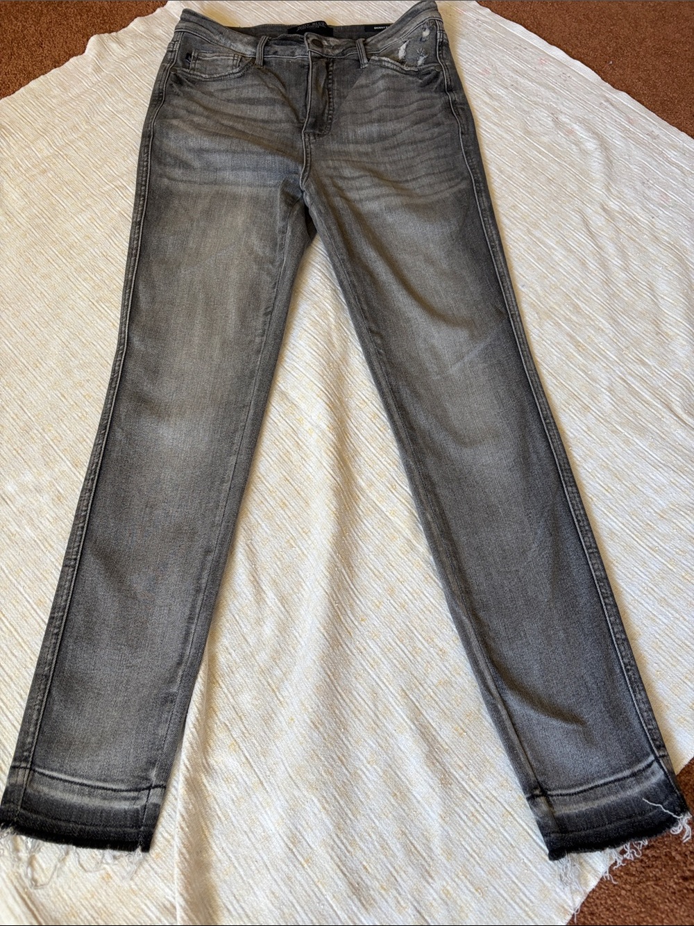 Judy Blue Grey Skinny Ankle Jeans